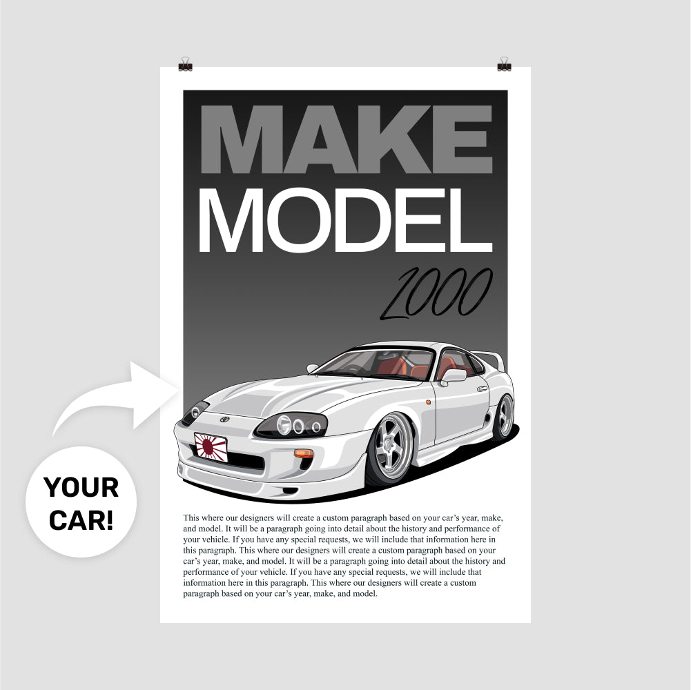 Editorial Custom Car Poster