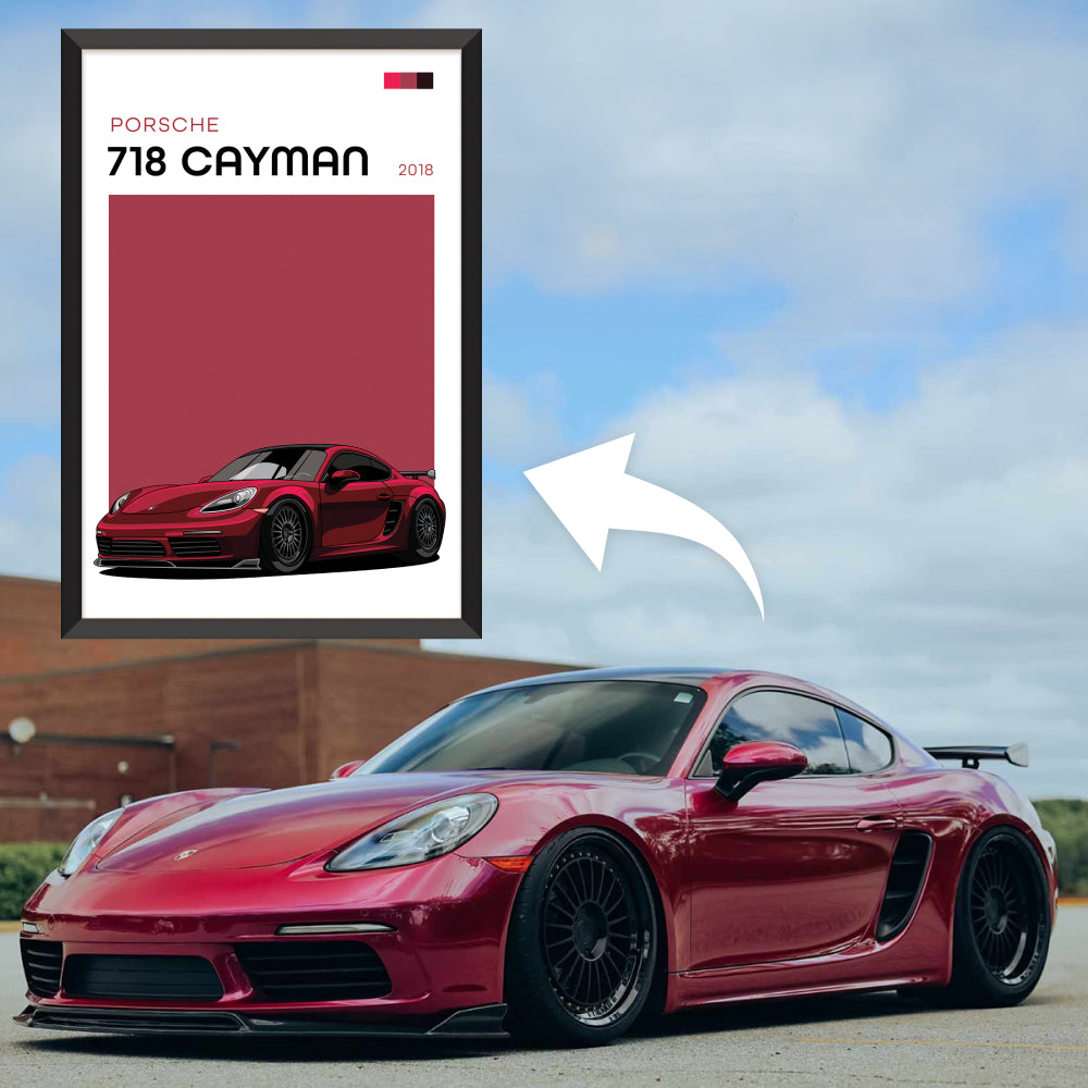Modern Custom Car Poster