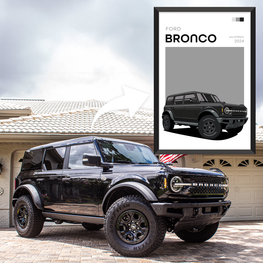 Modern Custom Car Poster