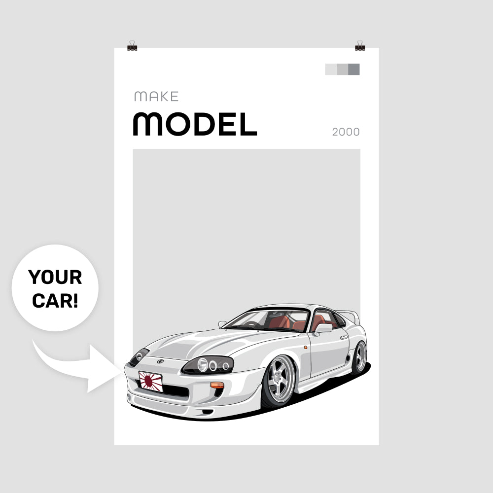 Modern Custom Car Poster