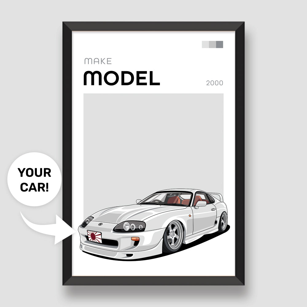 Modern Custom Car Poster