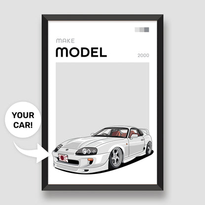 Modern Custom Car Poster