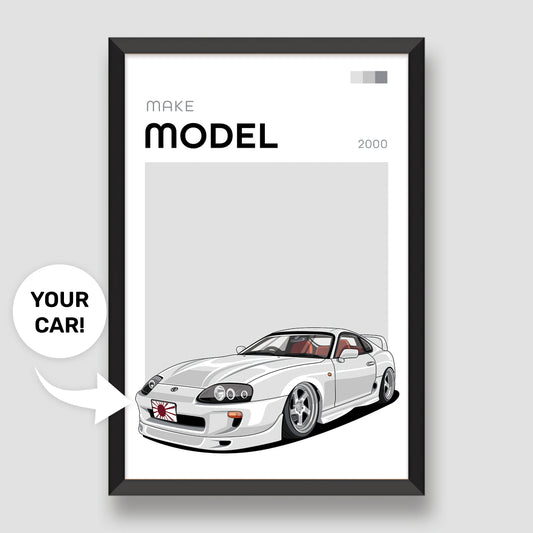 Modern Custom Car Poster