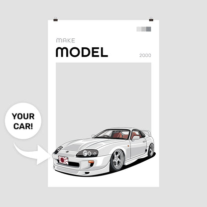 Modern Custom Car Poster