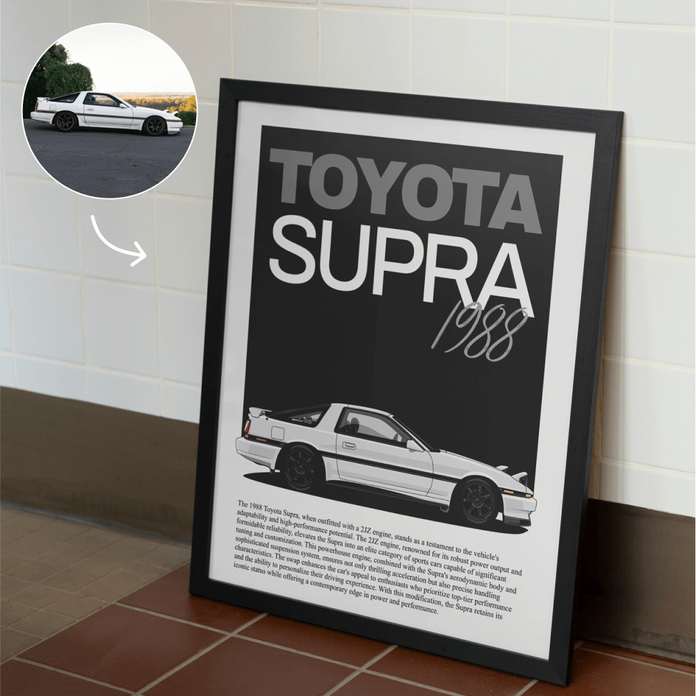 Editorial Style Custom Car Poster