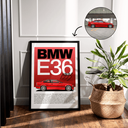 Editorial Style Custom Car Poster