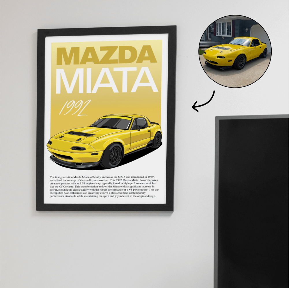 Editorial Style Custom Car Poster